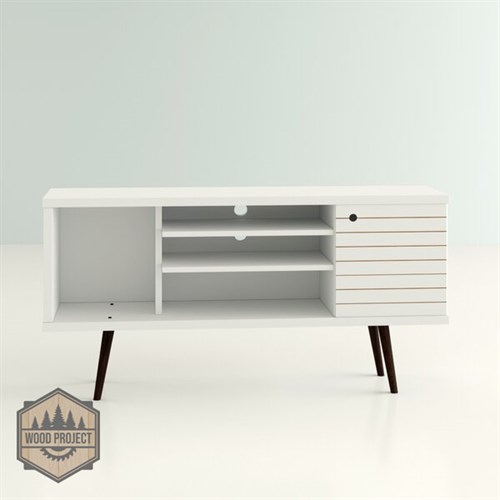 Meja TV Scandinavian Minimalis Solid Wood