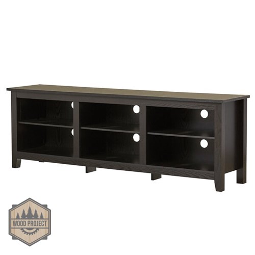 Meja TV minimalis Panjang Finishing Hitam